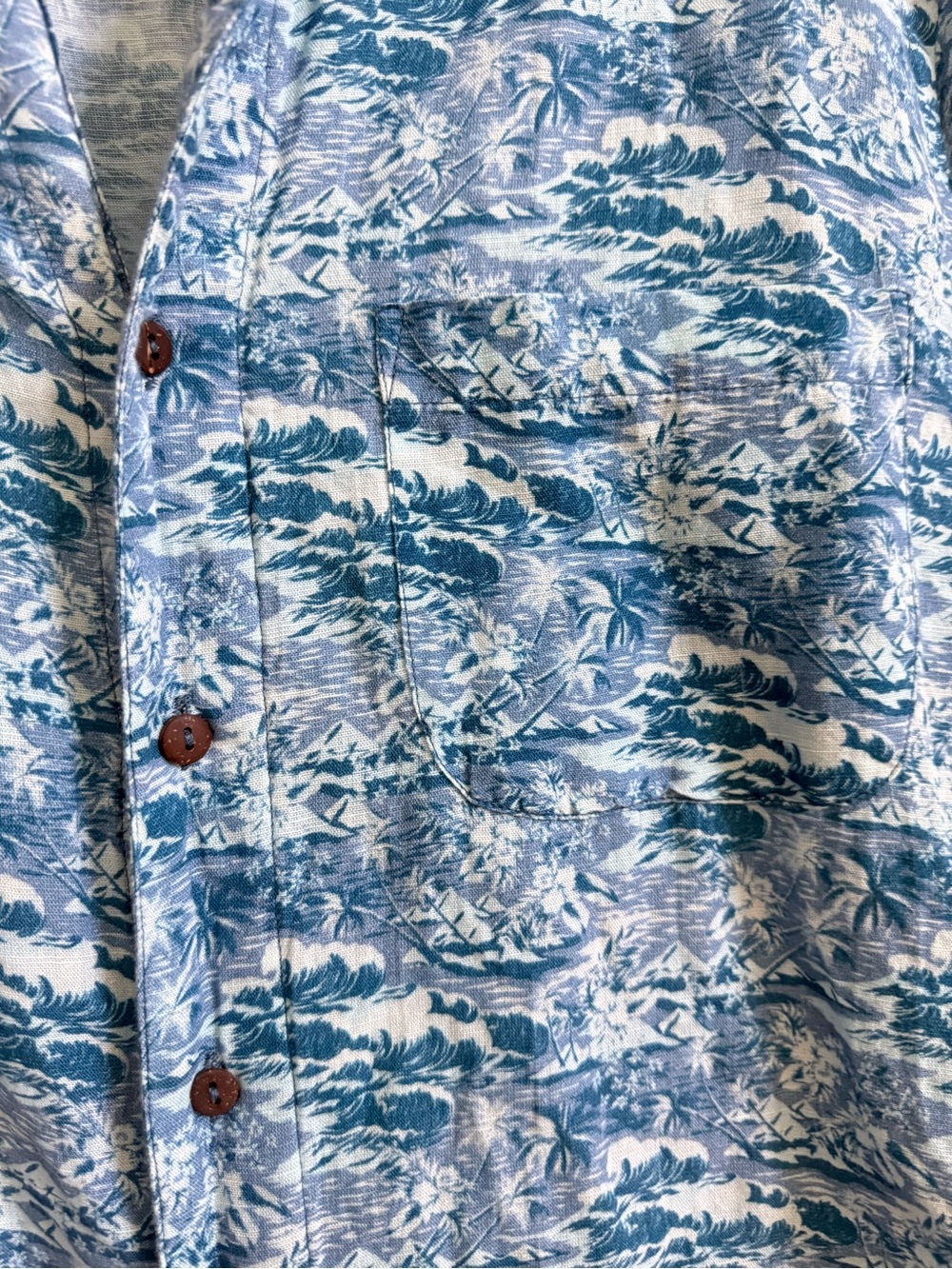 ALOHA MARINA Lanikai Linen Blend Shirt Small - Picture 6 of 10